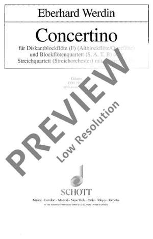 Werdin, Eberhard: Concertino