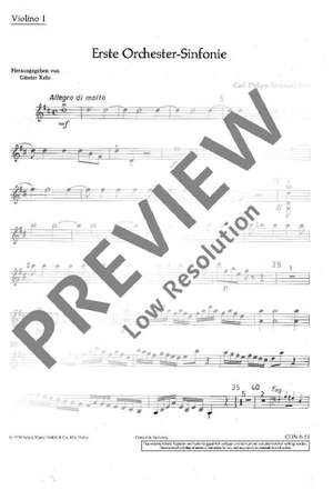 Bach, Carl Philipp Emanuel: Symphony No. 1 Wq 183/1