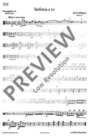 Holzbauer, Ignaz: Symphony A 10 op. 4/3