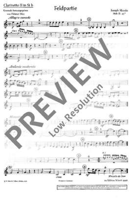 Haydn, Joseph: Feldpartie Hob. II: 43