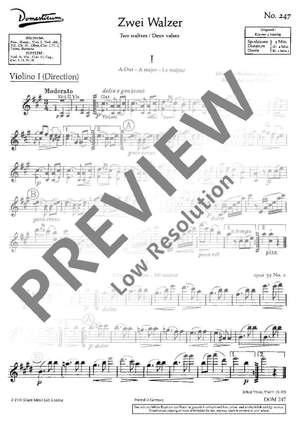 Brahms, Johannes: 2 Waltzes op. 39/2 und 15