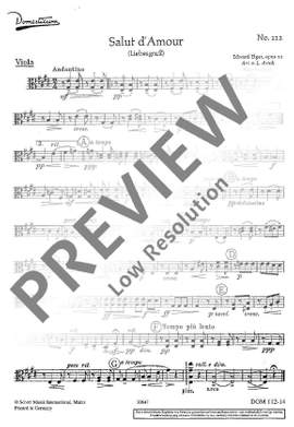 Elgar, Edward: Salut d'Amour op. 12