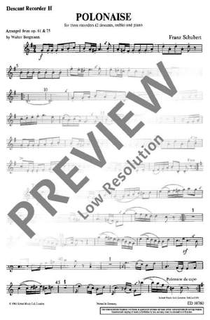 Schubert, Franz: Polonaise