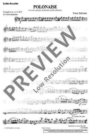 Schubert, Franz: Polonaise
