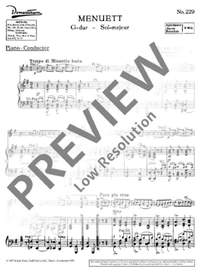Beethoven, Ludwig van: Menuet G Major