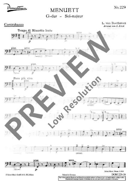 Beethoven: Menuet G Major