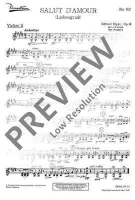 Elgar, Edward: Salut d'Amour op. 12