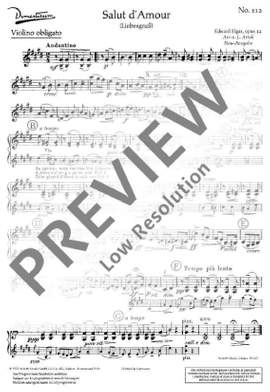 Elgar, Edward: Salut d'Amour op. 12