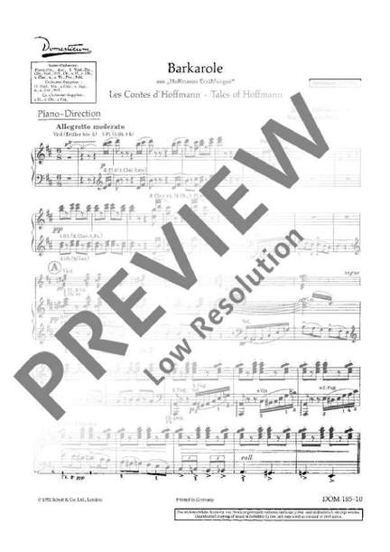 Offenbach, Jacques: Barcarole
