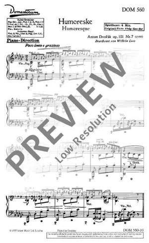 Dvořák, Antonín: Humoreske / Zigeunerlied op. 101/7 und 55/4