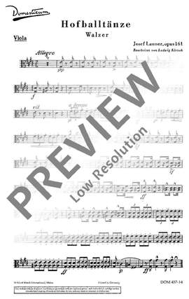 Lanner, Joseph: Hofballtänze op. 161