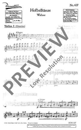 Lanner, Joseph: Hofballtänze op. 161