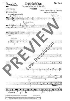 Strauß (Son), Johann: Künstlerleben op. 316