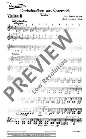 Strauß, Josef: Dorfschwalben aus Österreich op. 164