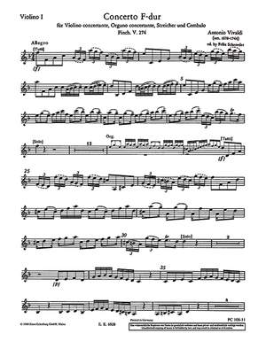 Vivaldi, Antonio: Concerto F Major op. 64/4 RV 542 / PV 274