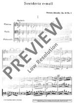 Schroeder, Hermann: String trio E Minor op. 14/1 Product Image