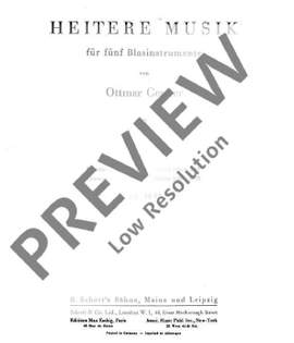Gerster, Ottmar: Heitere Musik