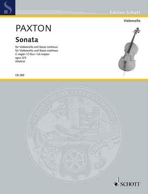 Paxton, Stephen: Sonata C major op. 3/3