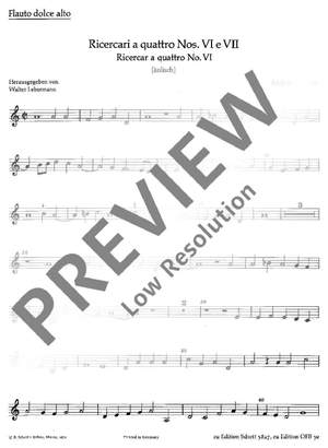 Gabrieli, Andrea: Ricercari