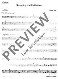 Rossi, Salomone de: Sinfonien und Gaillarden