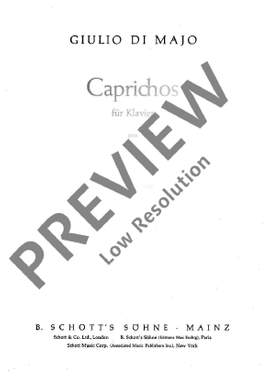 Majo, Giulio di: Caprichos