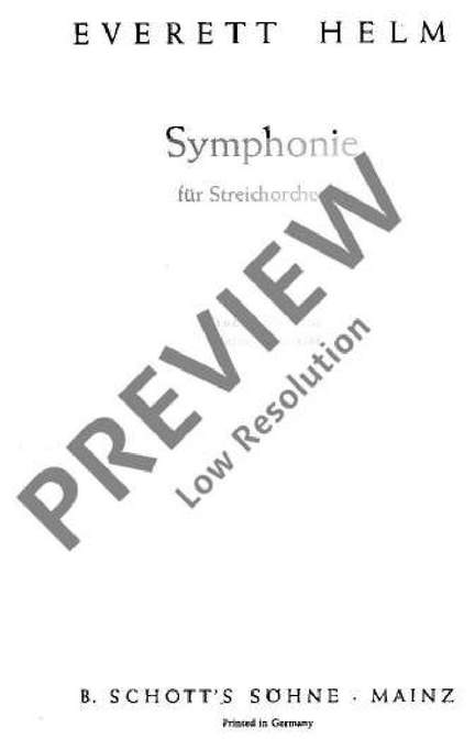 Helm, Everett: Symphonie