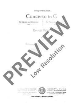 Helm, Everett: Concerto in G