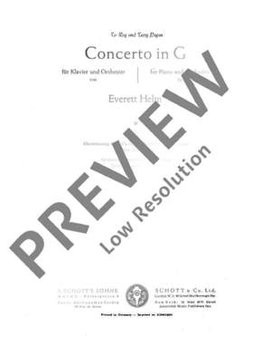 Helm, Everett: Concerto in G
