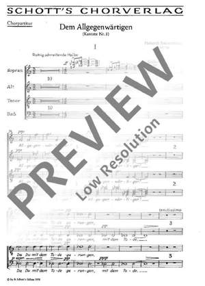 Sutermeister, Heinrich: Kantate Nr. 3