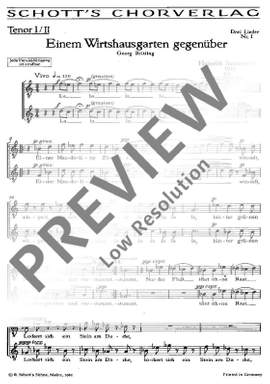 Sutermeister, Heinrich: Drei Lieder