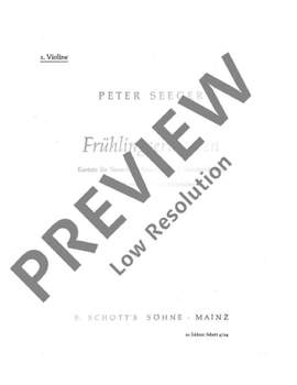 Seeger, Peter: Frühlingserwarten