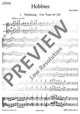 Fischer, Ernst: Hobbies