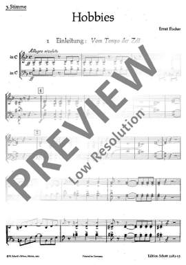 Fischer, Ernst: Hobbies