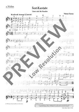 Fussan, Werner: Fest-Kantate