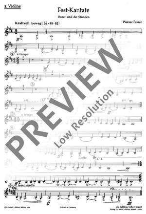 Fussan, Werner: Fest-Kantate