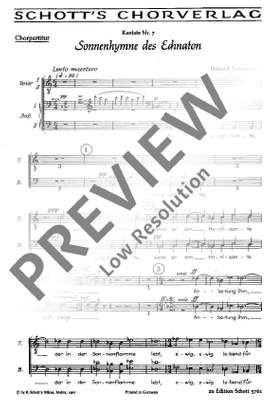 Sutermeister, Heinrich: Kantate Nr. 7