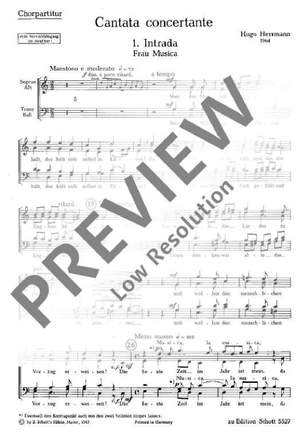 Herrmann, Hugo: Cantata concertante
