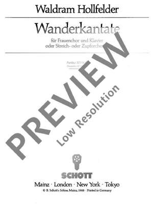 Hollfelder, Waldram: Wanderkantate