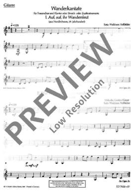 Hollfelder, Waldram: Wanderkantate