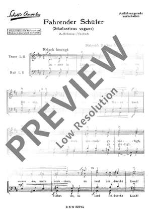 Schmid, Heinrich Kaspar: Vier Männerchöre op. 94/4