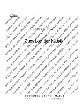 Haas, Joseph: Zum Lob der Musik op. 81/1