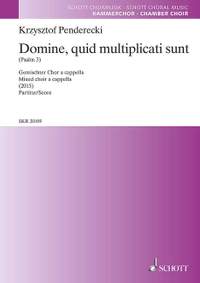 Penderecki, Krzysztof: Domine quid multiplicati sunt