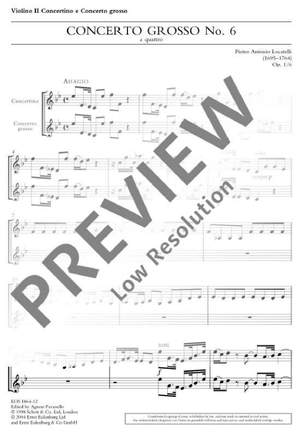 Locatelli, Pietro Antonio: Concerto Grosso op. 1/6