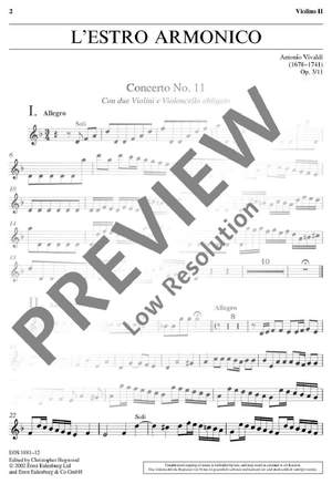 Vivaldi, Antonio: L'Estro Armonico op. 3/11 RV 565 / PV 250