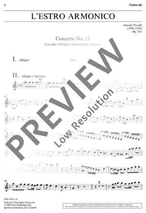 Vivaldi, Antonio: L'Estro Armonico op. 3/11 RV 565 / PV 250