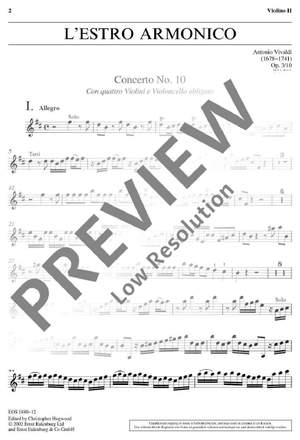 Vivaldi, Antonio: L'Estro Armonico op. 3/10 RV 580 / PV 97