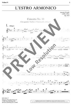 Vivaldi, Antonio: L'Estro Armonico op. 3/10 RV 580 / PV 97