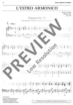 Vivaldi, Antonio: L'Estro Armonico op. 3/10 RV 580 / PV 97