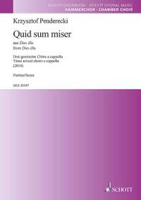 Penderecki, Krzysztof: Quid sum miser