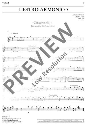 Vivaldi, Antonio: L'Estro Armonico op. 3/4 RV 550